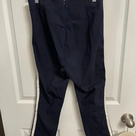 Rag & Bone Simone Slim Fit Hight Rise Side White Stripe Stretch Navy Pants Sz 6 - Picture 3 of 3
